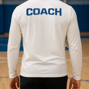 Triko s dlouhým rukávem Coach bílé