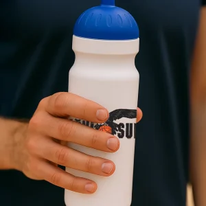 Sportovní lahev bílo-modrá